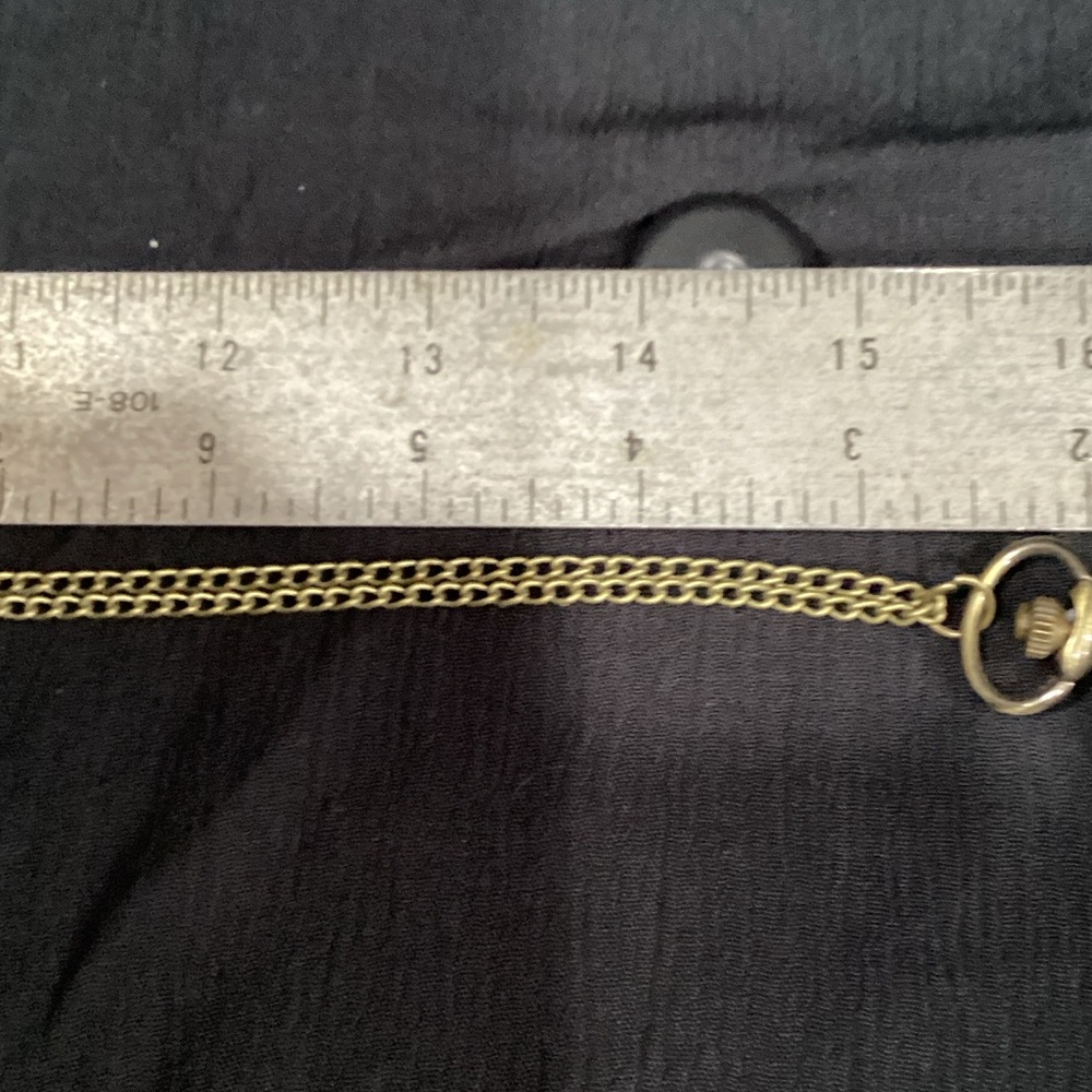 Gold Pocket Watch with Chain.  1-B - Picture 6 of 7